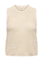 Only Top Donna Ivy Bianco 15370250 Birch Cloud Dancer Pearls ONLY 