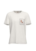 Emme Marella T-Shirt Donna Emmgola Bianca Stampa Brunch 2615971072200 001 EMME MARELLA 