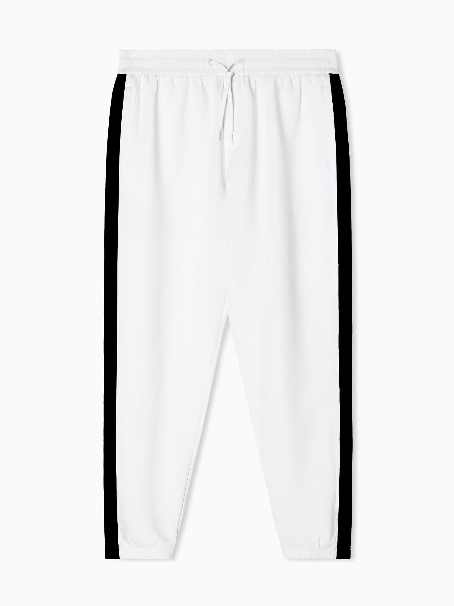 Armani Exchange Pantaloni Jogger Bande Logate Uomo Bianco XM001301 AF10818 U0009 ARMANI EXCHANGE 