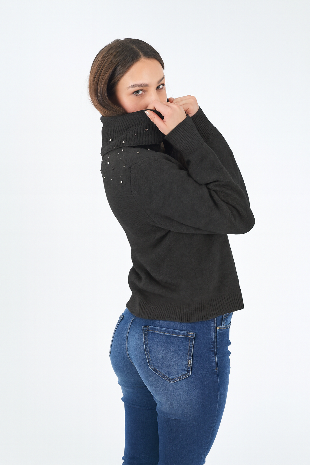 Yes Zee Maglia Donna Grigio Antracite M083 JZ00 0835 YES ZEE 