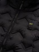 Blauer Piumino Uomo Piery Nero con Interno Tabacco BLUC03233 7308 999 BLAUER 