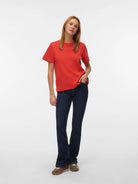 Aware T-Shirt Donna Molten Lava Awnaima 10294544 Molten Lava VERO MODA 