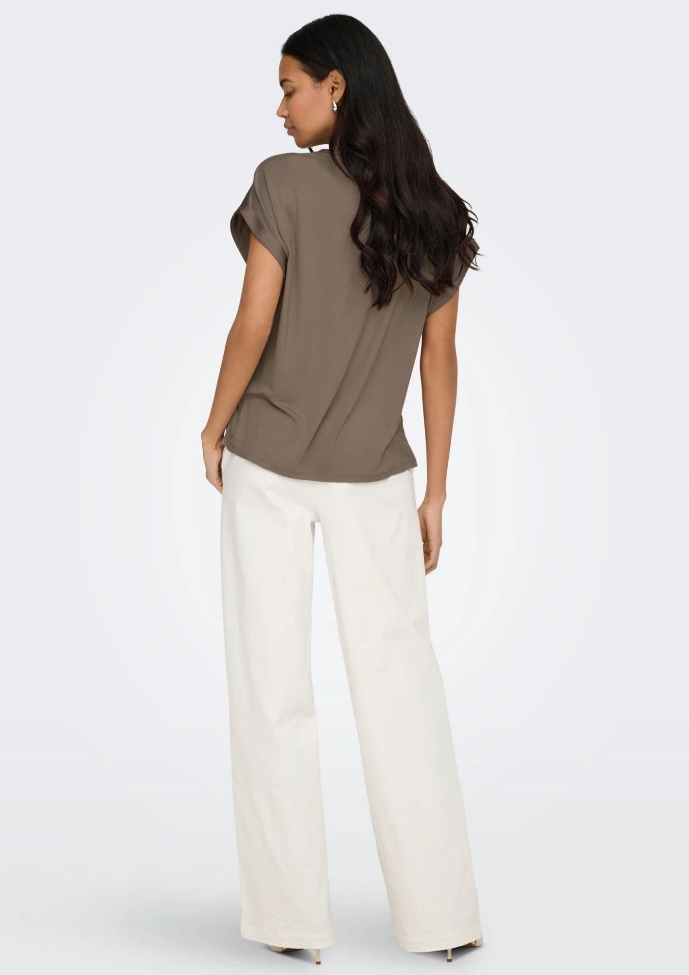 Only Top Donna Lieke Grigio Noce 15303413 Walnut ONLY 