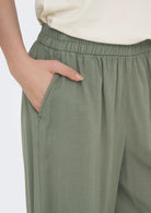 Only Pantalone Donna Aris Verde Oliva 15337956 Smokey Olive ONLY 