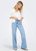 Jacqueline De Yong Jeans Donna Ruby Blu Denim Chiaro 15371107 Light Blue Denim JACQUELINE DE YONG 