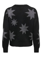 Only Pullover Donna Rosie Nero 15328250 Black Silver Glitter ONLY 