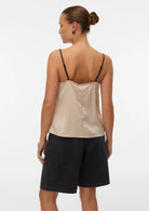 Vero Moda Top Donna Joi Nero e Grigio Cemento 10341487 Black CEMENT CONTRAST VERO MODA 