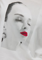 Vero Moda Top Donna Jamaica Bianco con Stampa Lips 10341639 Snow White LIPS RHINESTONES VERO MODA 