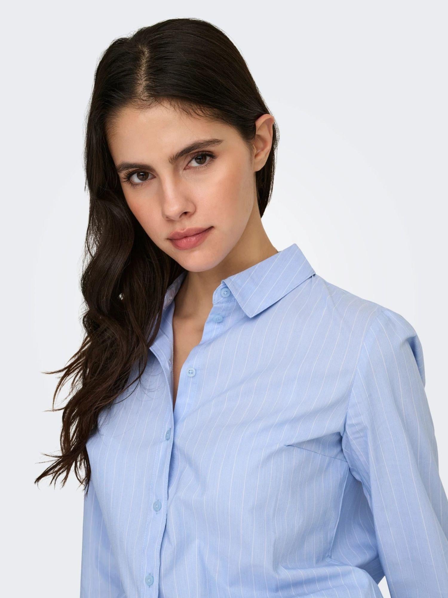Jacqueline De Yong Camicia Donna Cashmere Blue Jdymio 15149877 Cashmere Blue CLOUD DANCER JACQUELINE DE YONG 