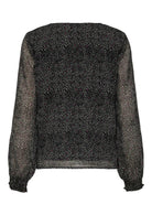 Jacqueline De Yong Top Donna Nero a Punti 15355429 Black DOTS JACQUELINE DE YONG 