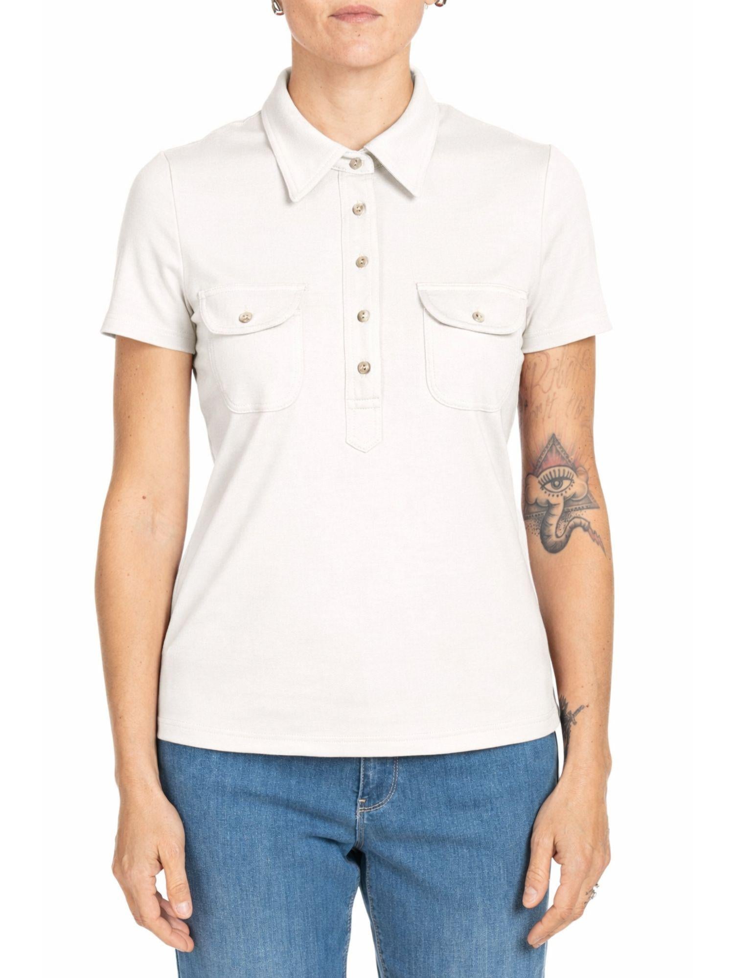 Diana Gallesi Polo Donna Bianco Latte G056R000664N 11 DIANA GALLESI 
