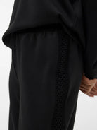 Vero Moda Pantalone Tuta Donna Nero VMInima 10341045 Black BLACK CROCHET VERO MODA 