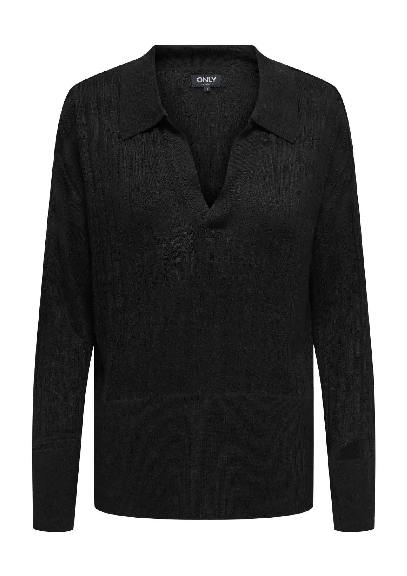 Only Maglione Donna Tara Nero 15350701 Black ONLY 