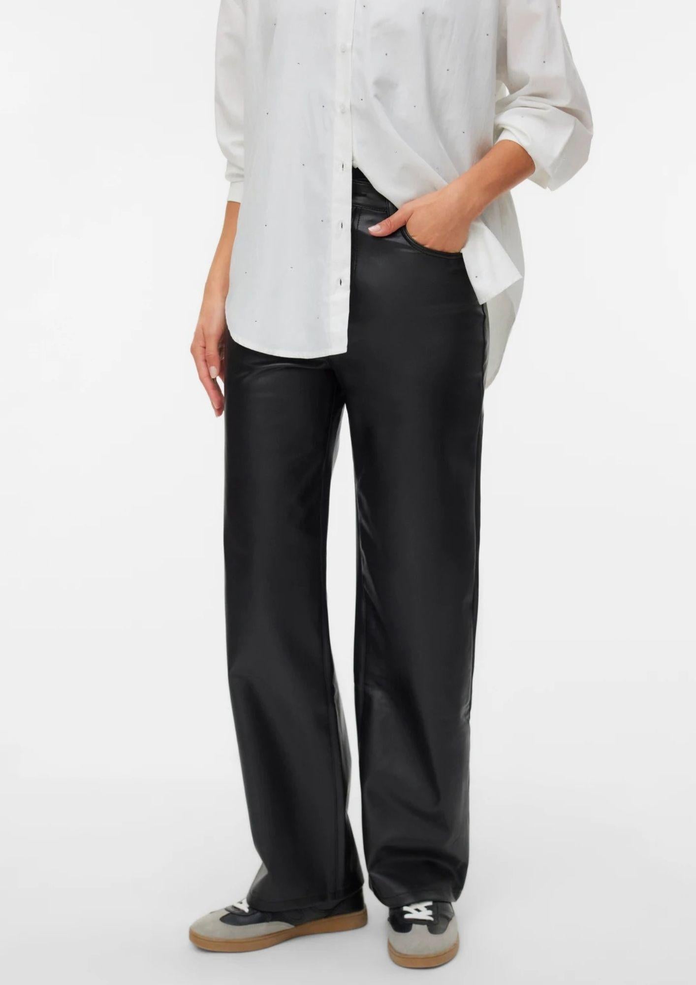 Vero Moda Pantaloni Donna Tessa Nero 10310878 BLACK VERO MODA 
