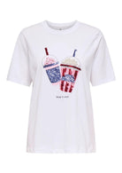 Only T-Shirt Donna Burst Bianca 15343431 Bright White ONLY 