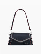 Desigual Borsa effetto pelle cuciture media Donna Nero 25WAXPBE 2000 DESIGUAL 