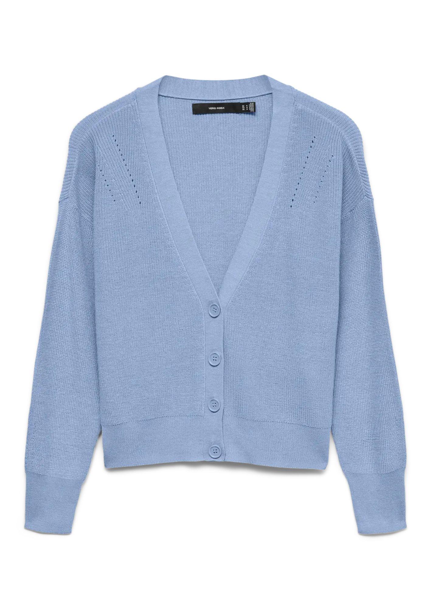 Vero Moda Cardigan Donna Newlexsun Blu<BR/> 10281878 Brunnera Blue VERO MODA 