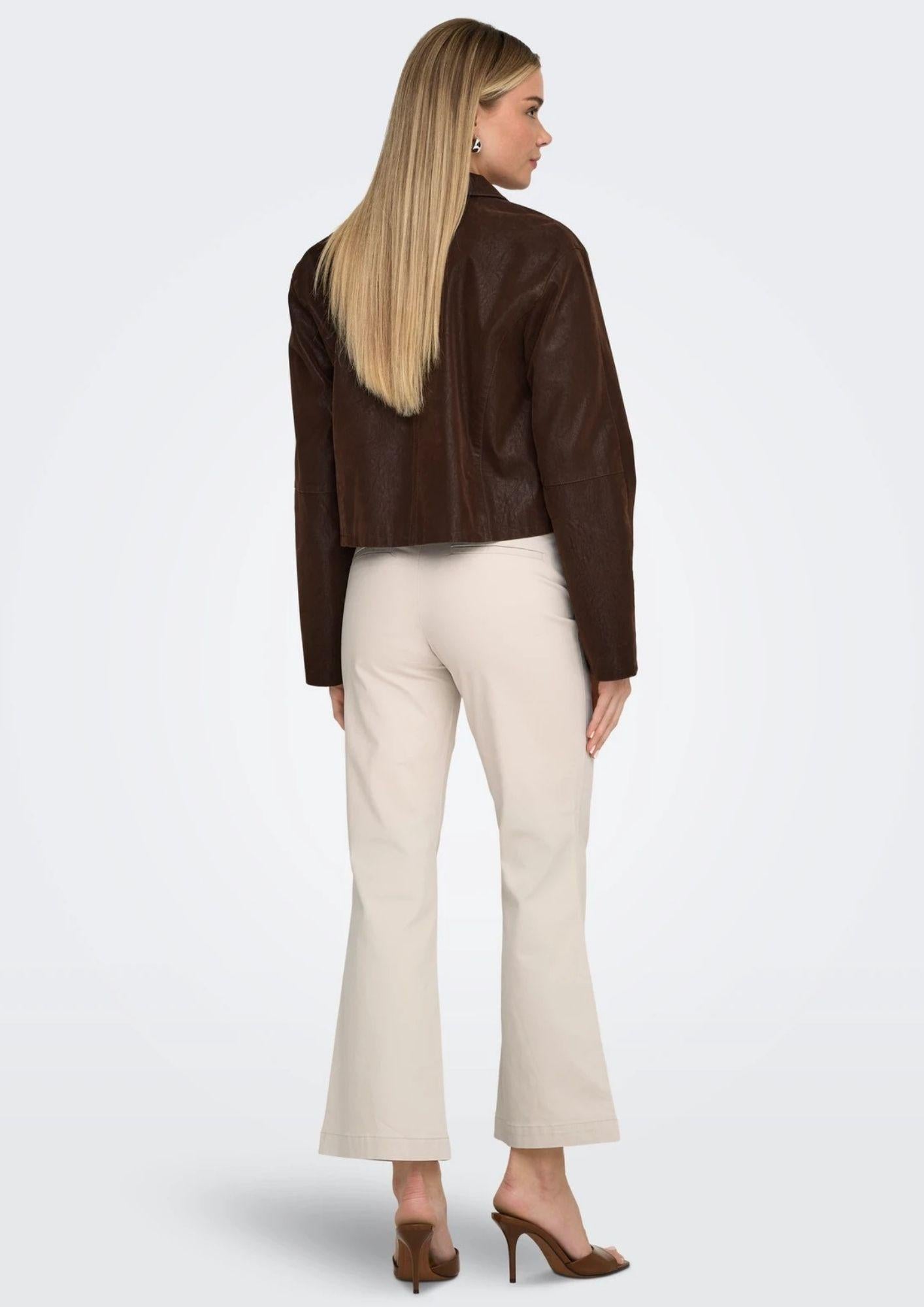 Only Pantalone Donna Stella Grigio Pomice 15364098 Pumice Stone ONLY 