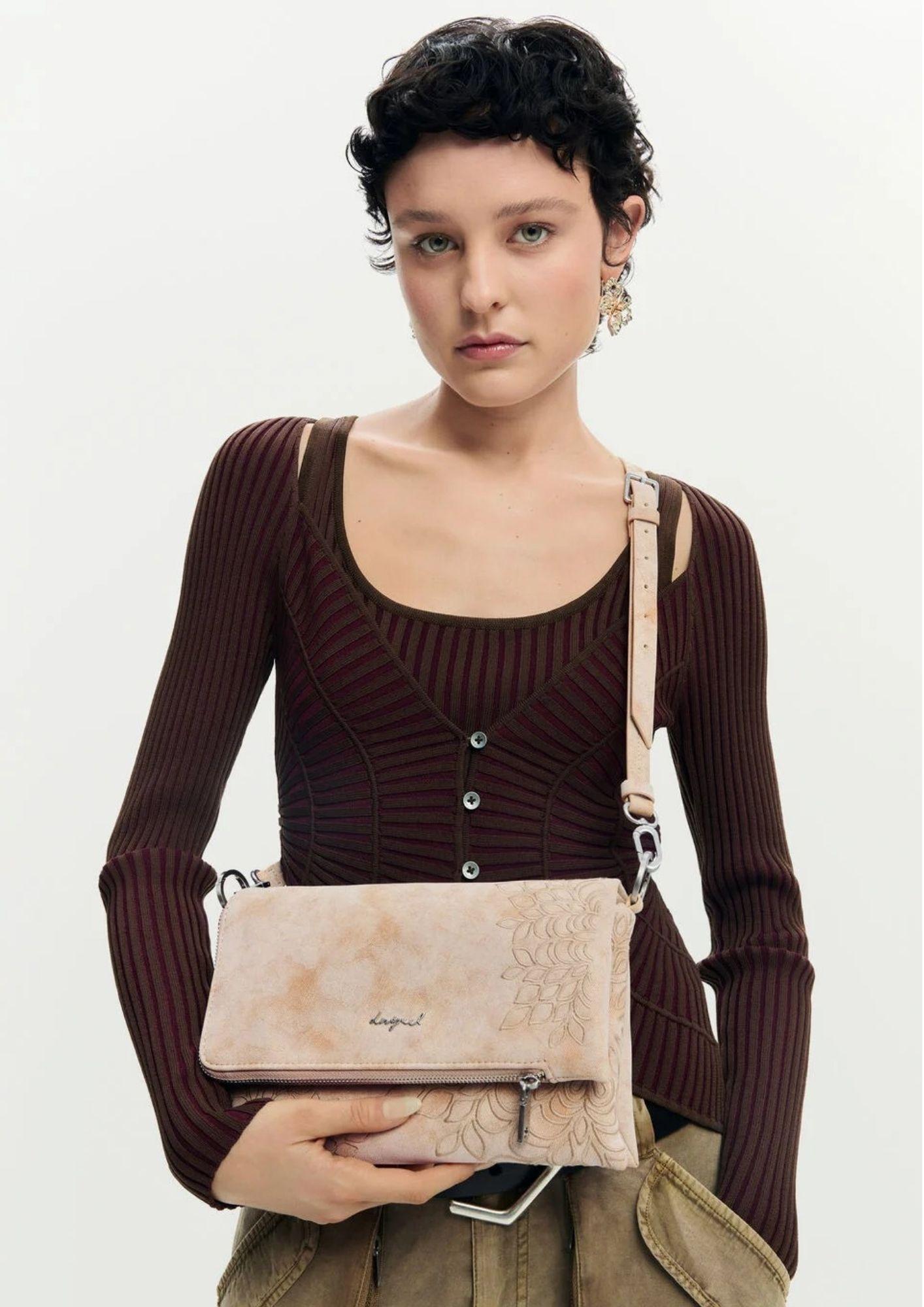 Desigual Borsa Donna Bag Sierra Sand Murano Beige 26SAXPB9 1018 DESIGUAL 