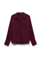Vero Moda Camicia Donna Livia Bordeaux 10338188 Purple VERO MODA 