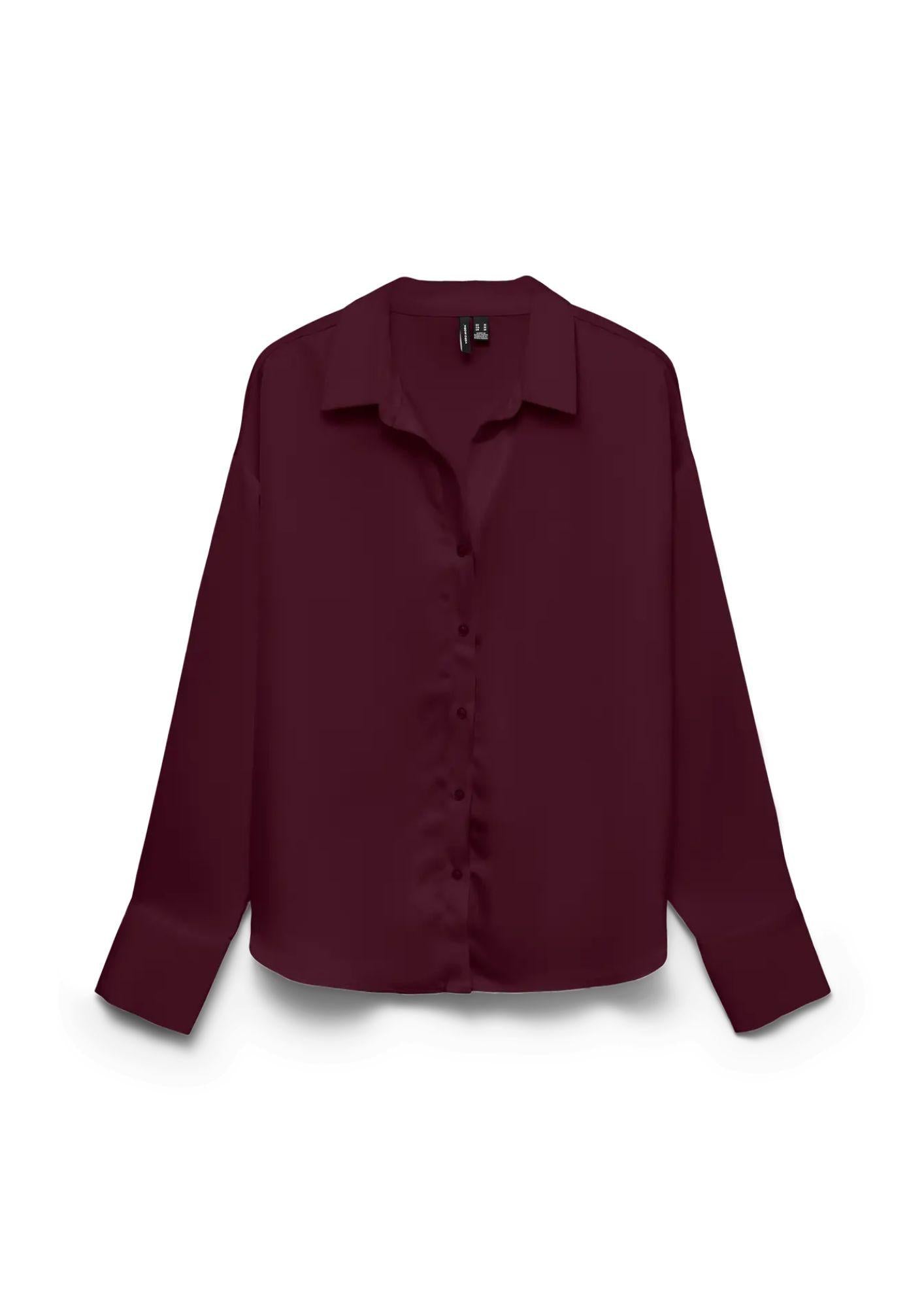 Vero Moda Camicia Donna Livia Bordeaux 10338188 Purple VERO MODA 