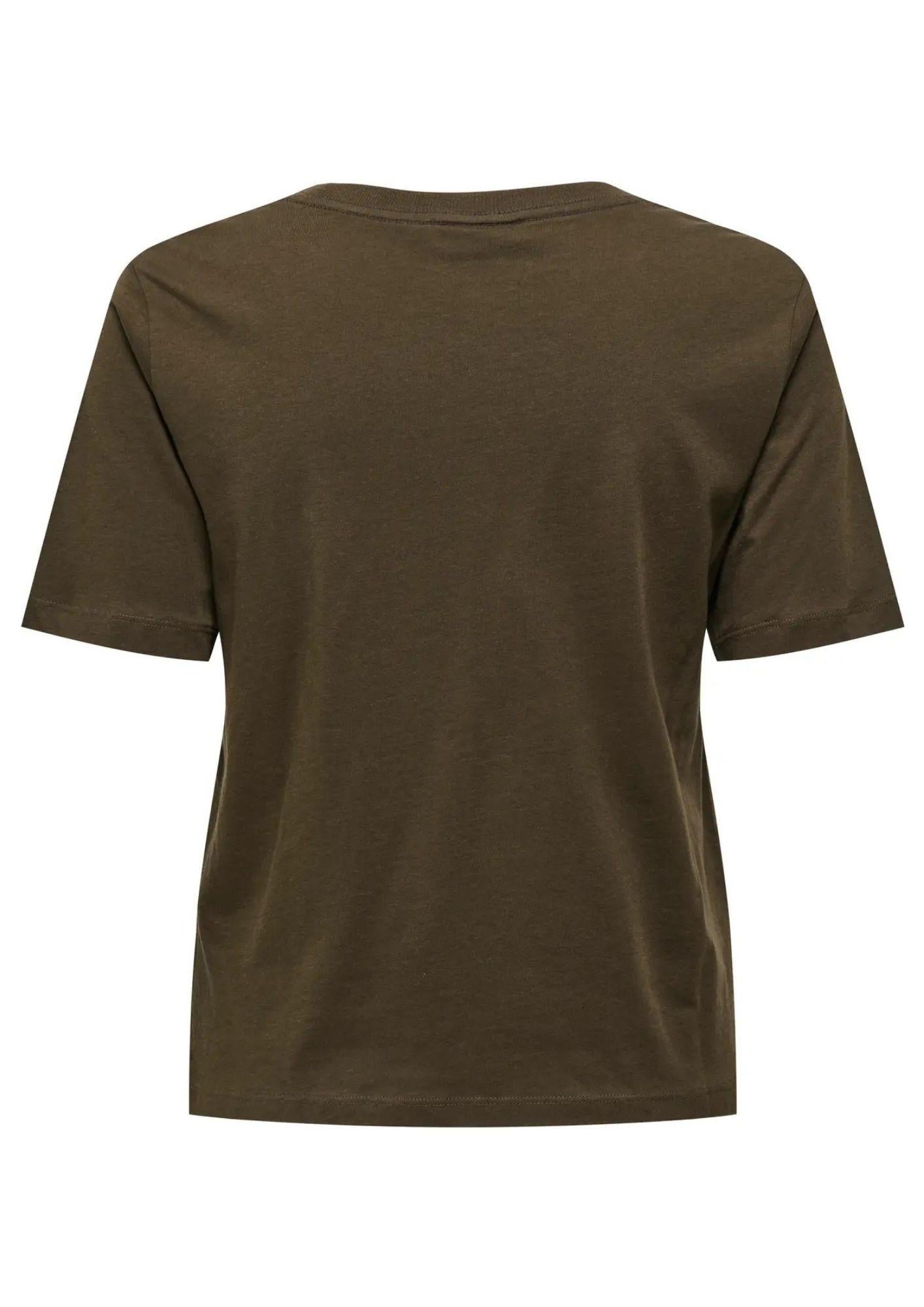 Jacqueline De Yong T-Shirt Donna Rex Marrone Ardesia 15344612 Slate Black JACQUELINE DE YONG 