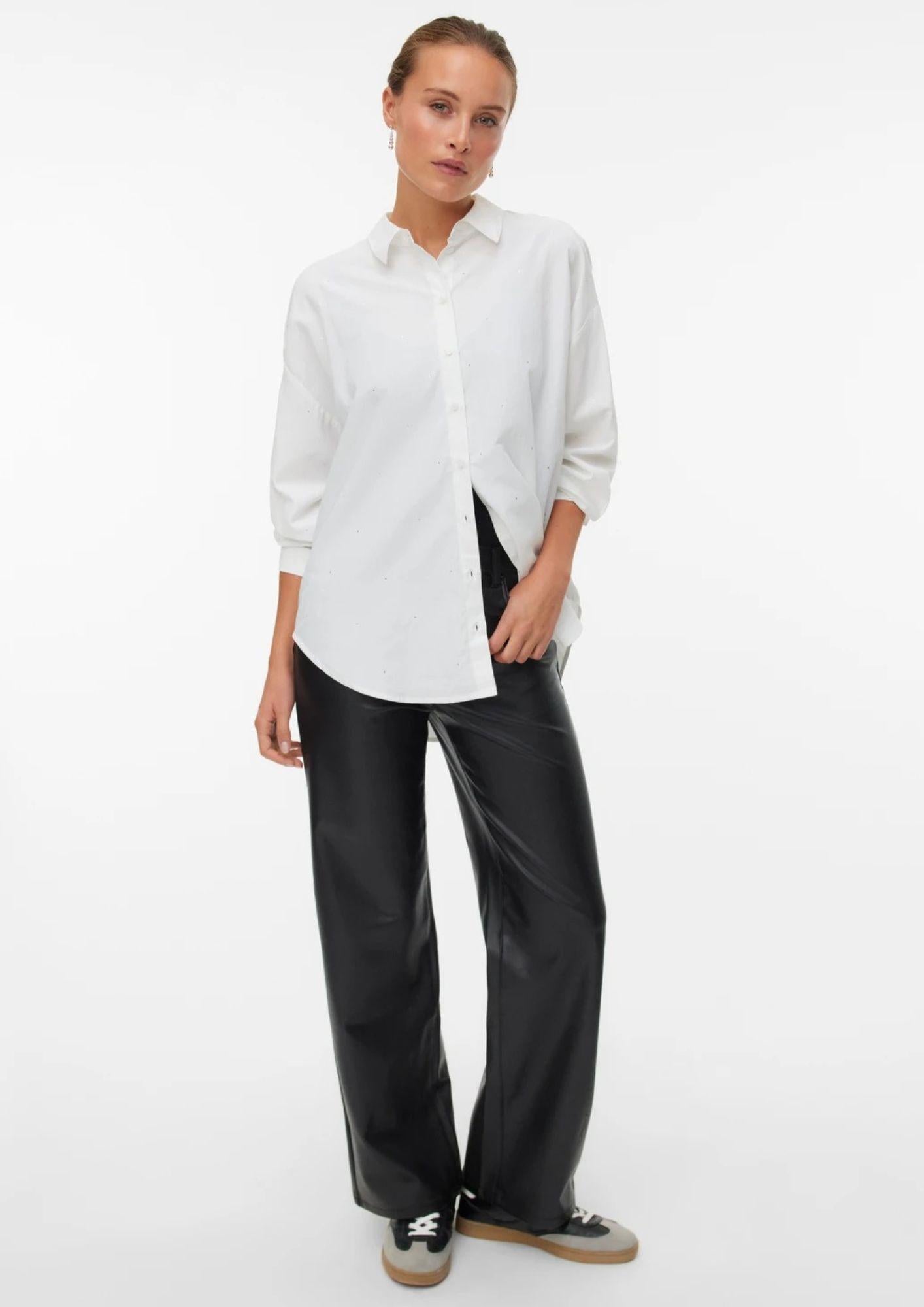 Vero Moda Camicia Donna Fanni Bianca 10337791 Bright White VERO MODA 