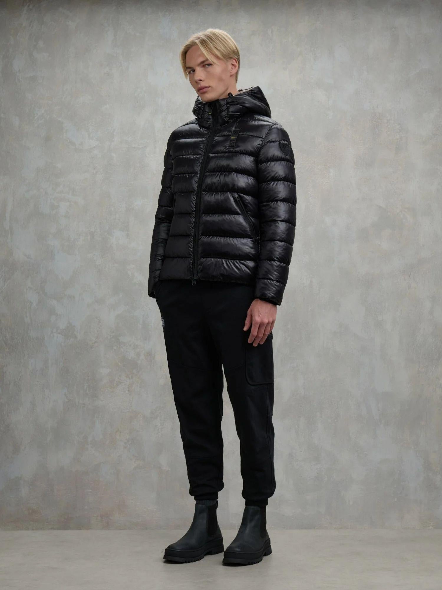 Blauer Giacca Invernale Adams Uomo Nero interno beige BLUC02079 5958 999 BLAUER 