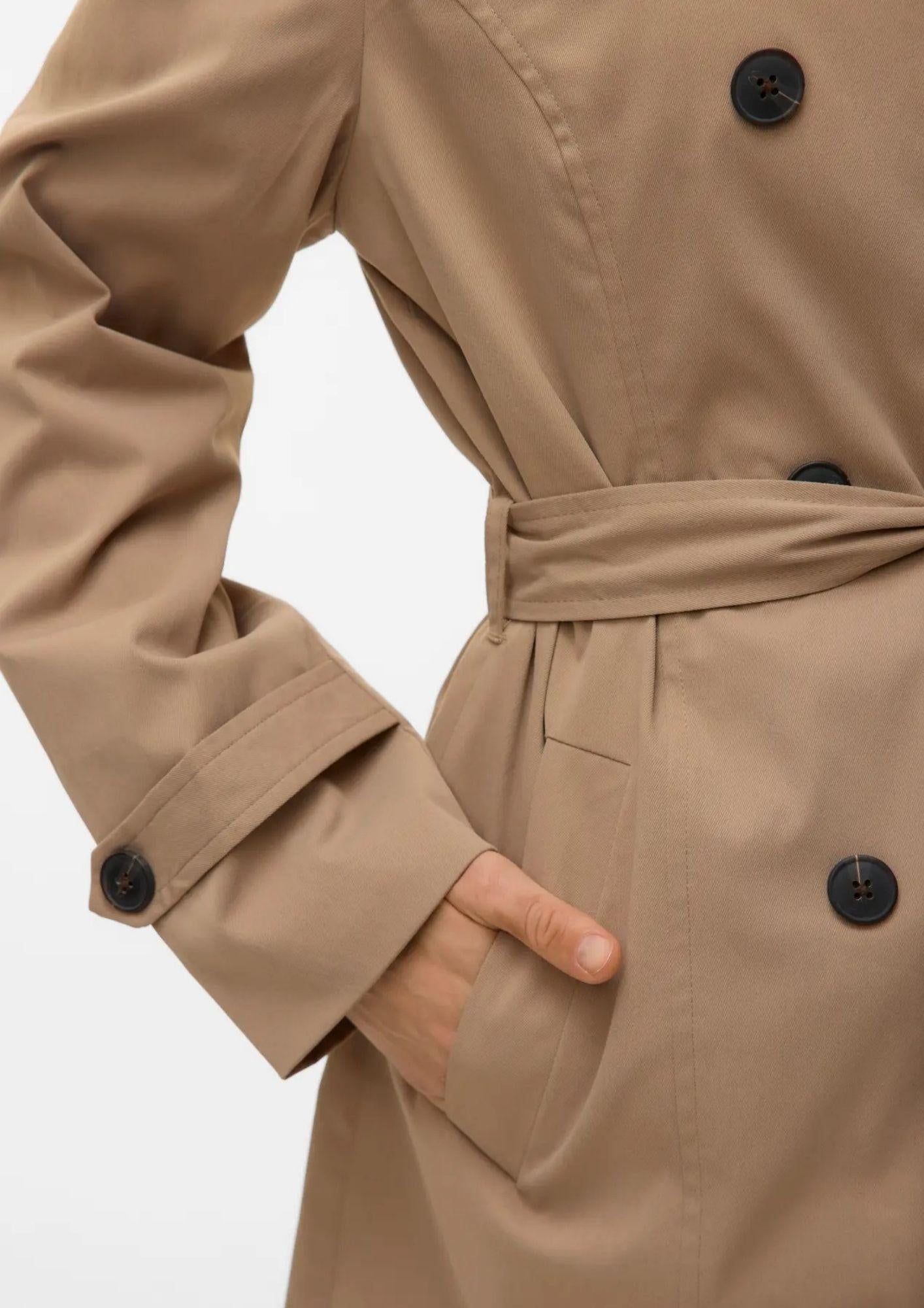 Vero Moda Trench Donna Chelsea Marrone 10329343 Silver Mink VERO MODA 