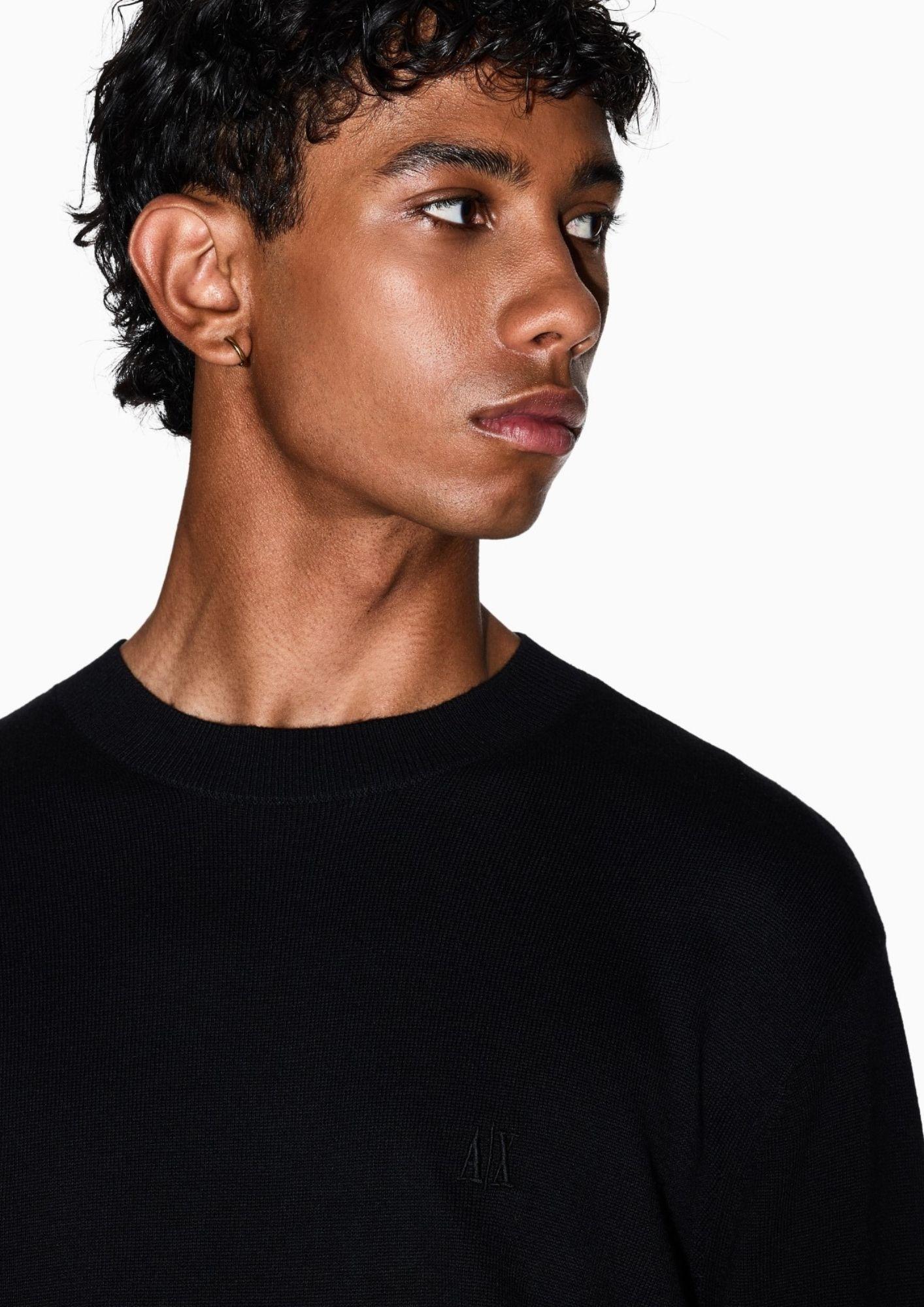 Armani Exchange Pullover Uomo Nero XM000338 AF12291 UC001 ARMANI EXCHANGE 