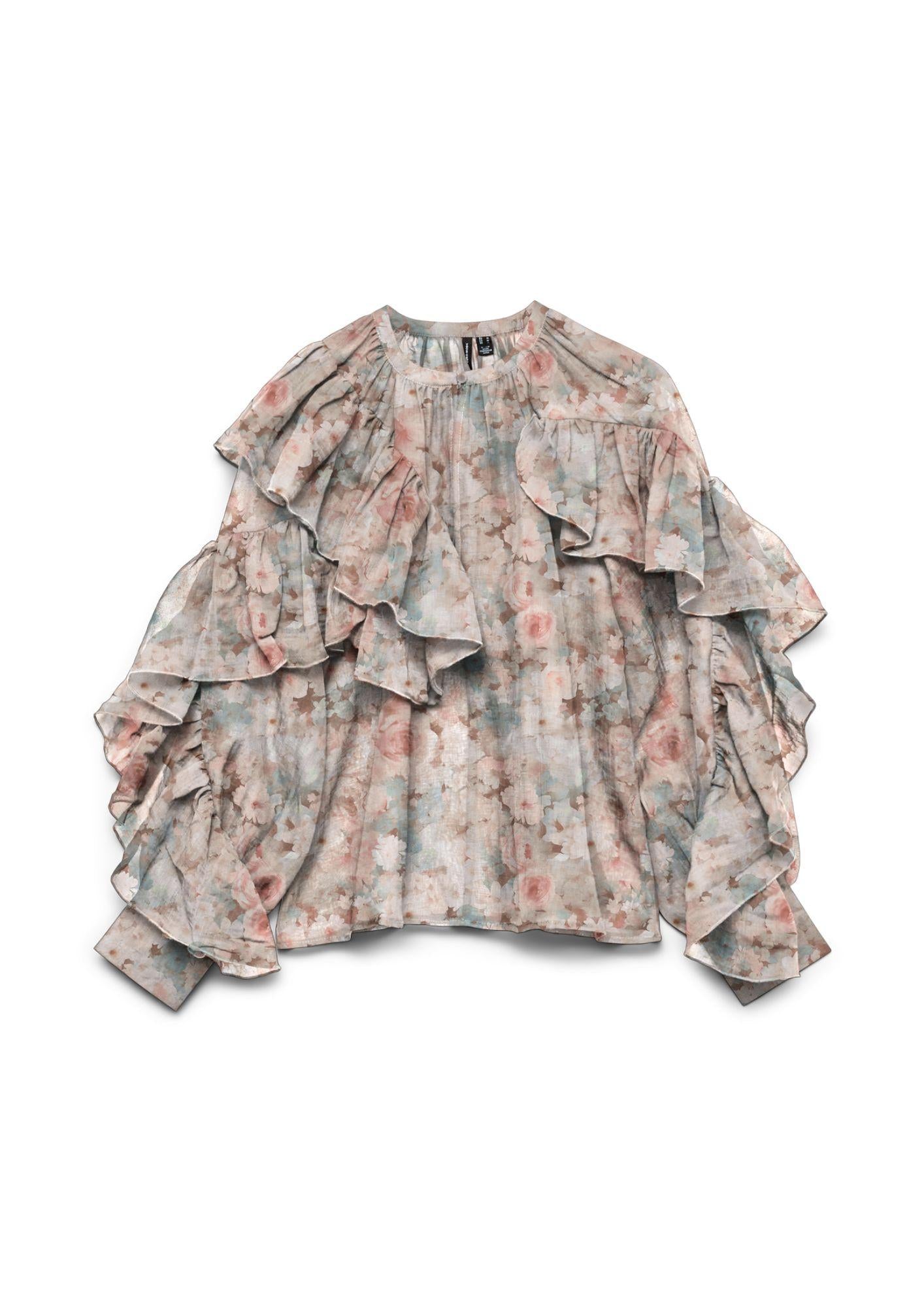 Vero Moda Camicia Donna Sabrina Beige fantasia 10343817 Brown VERO MODA 