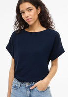 Vila T-Shirt Donna Blu Navy 14101663 Navy Blazer VILA 