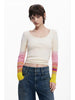 Desigual T-Shirt Donna Churchhill Hill Bianco