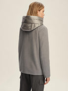 Emme Marella Giaccone Imbottito in Panno Soft Donna Sorriso Grigio Chiaro 2525486182200 010 EMME MARELLA 