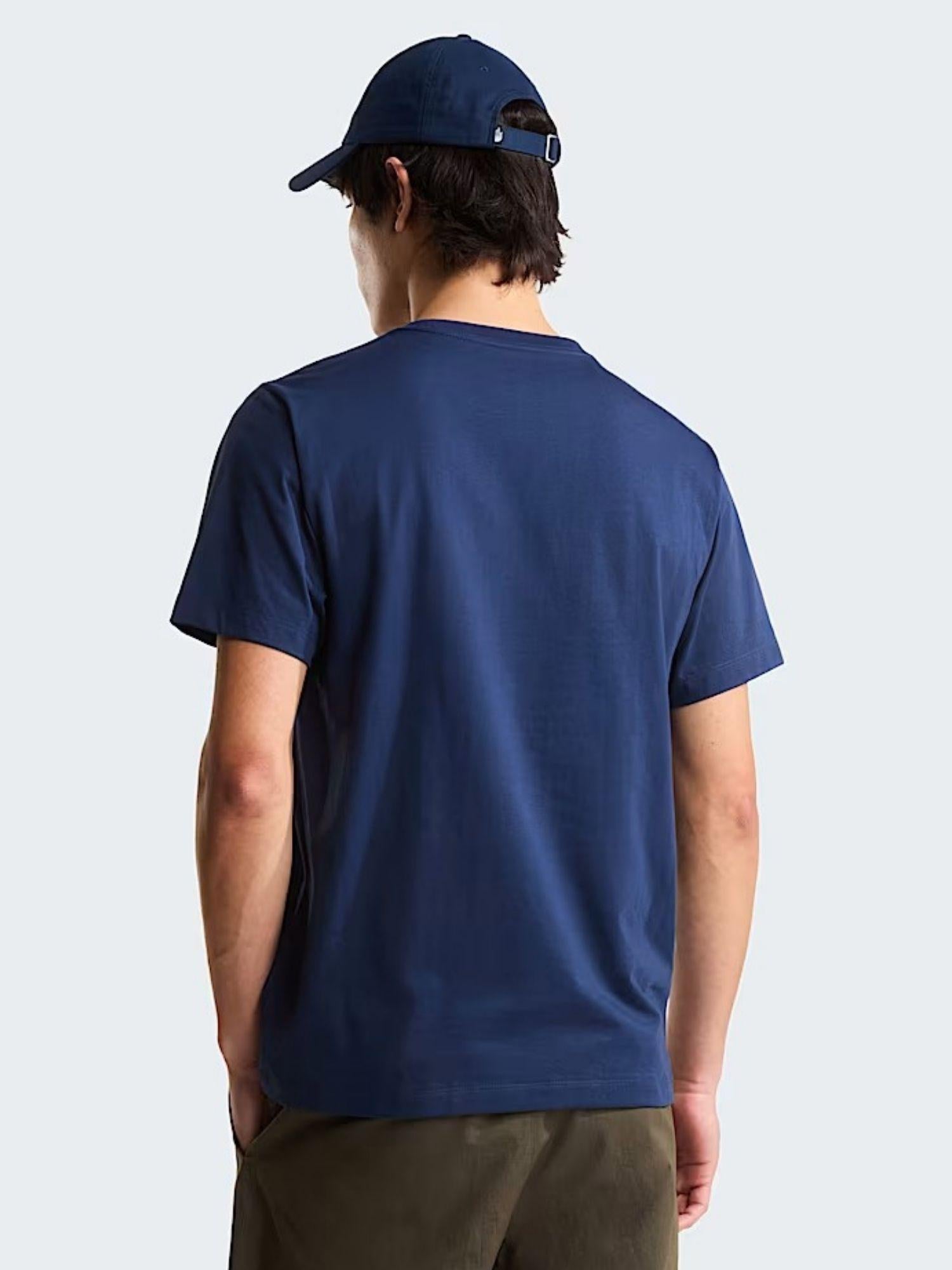 The North Face T-Shirt Uomo Summit Navy Evolution Simple Dome Regular NF0A8CZ2 8K2 THE NORTH FACE 
