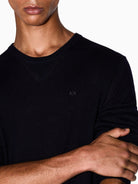 Armani Exchange Maglione girocollo in lana vergine Uomo Blu Navy 8NZM3A ZM8AZ 1510 ARMANI EXCHANGE 