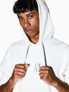Armani Exchange Felpa con cappuccio con logo ricamato Uomo Bianco XM000369 AF10818 U0009 ARMANI EXCHANGE 
