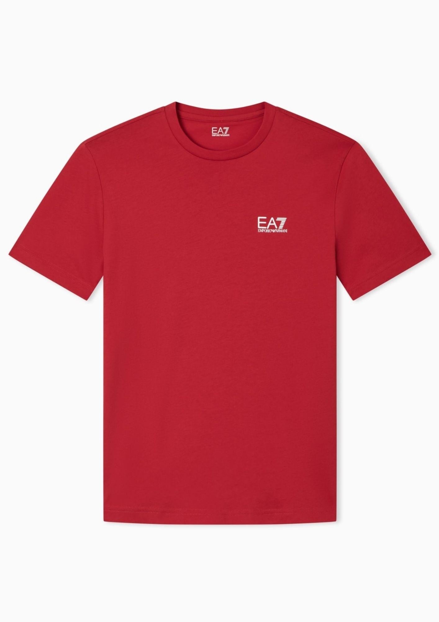 EA7 Emporio Armani T-Shirt Uomo Rossa 8NPT25 PJVPZ U5072 EA7 EMPORIO ARMANI 
