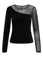 Only ONLSMOOTH Top  Donna Nero 15360668 Black Assymetric ONLY 