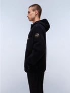 Napapijri Felpa in Pile con Cappuccio e Zip Yupik Uomo Nero NP0A4GNS 041 NAPAPIJRI 