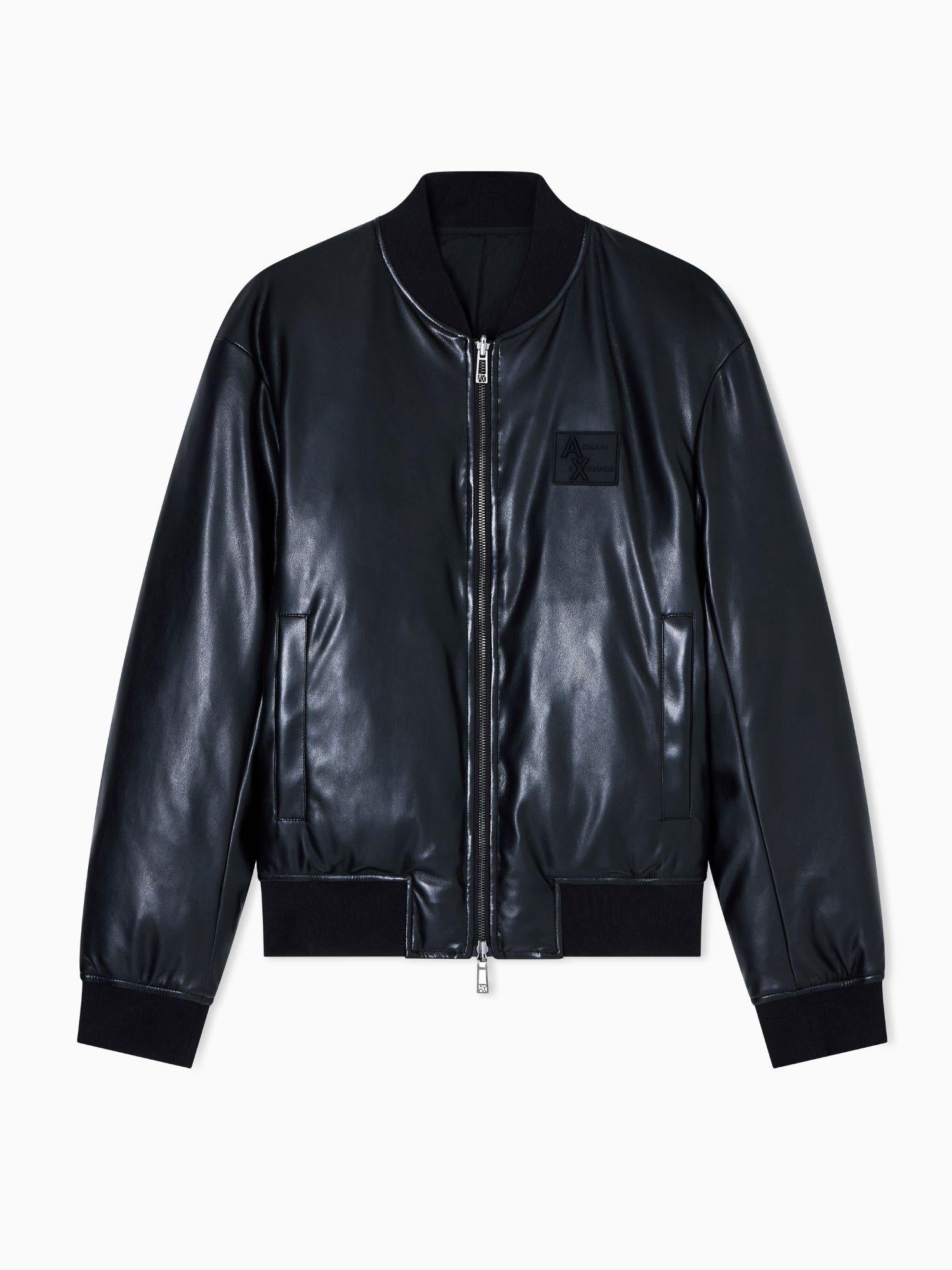 Armani Exchange Giacca bomber tessuto lucido Uomo Nero XM001104 AF16647 UC001 ARMANI EXCHANGE 