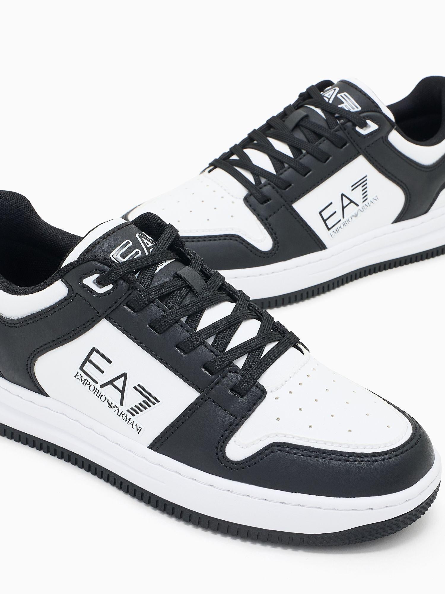 EA7 Emporio Armani Sneakers Uomo Slasher Nero Bianco 7X000345 AF11988 MC001 EA7 EMPORIO ARMANI 
