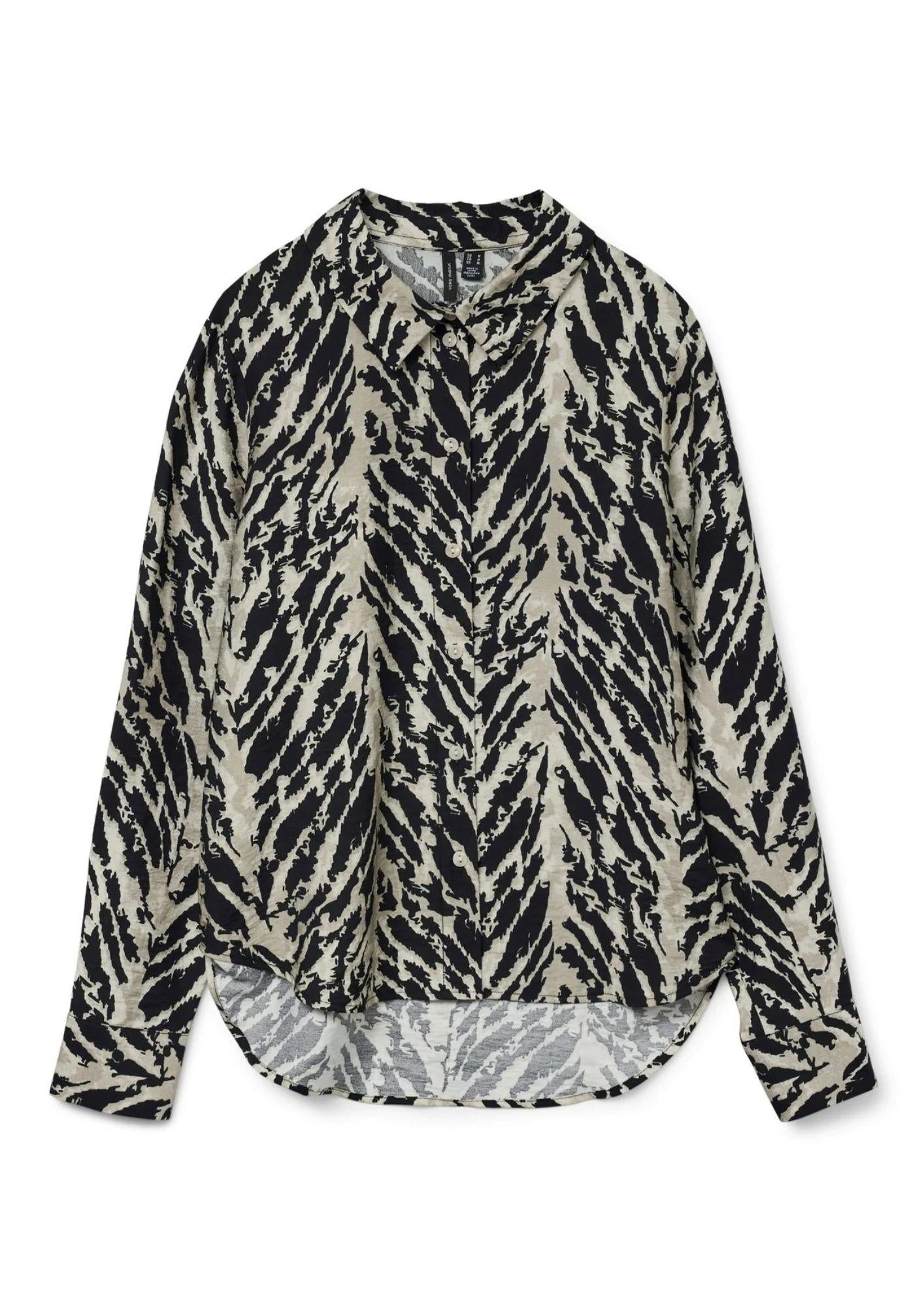 Vero Moda Camicia Donna Lucy Nero Fantasia 10332595 Black Ellen VERO MODA 