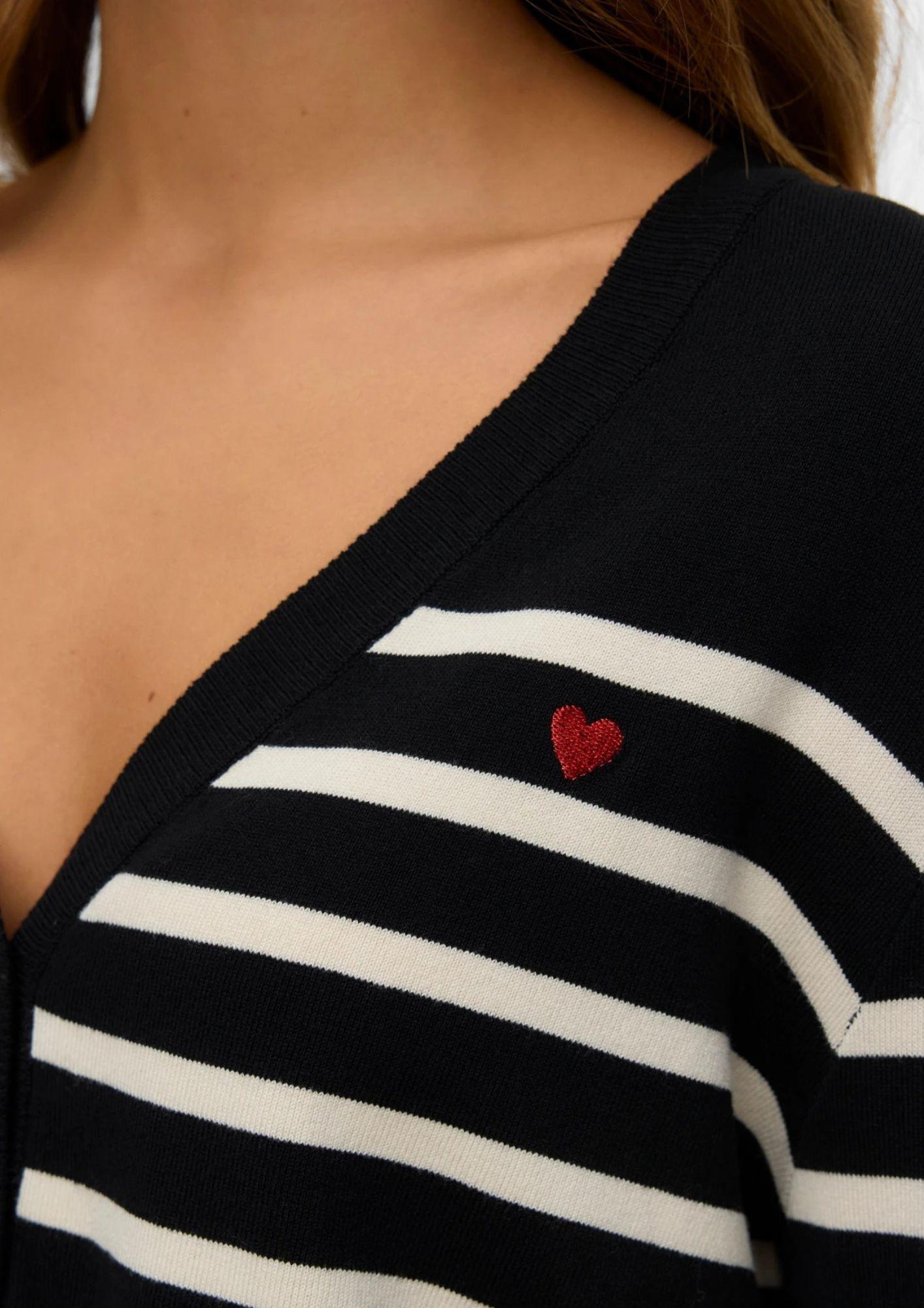 Vero Moda Cardigan Donna Nero e Bianco 10331422 Black W. BIRCH VERO MODA 