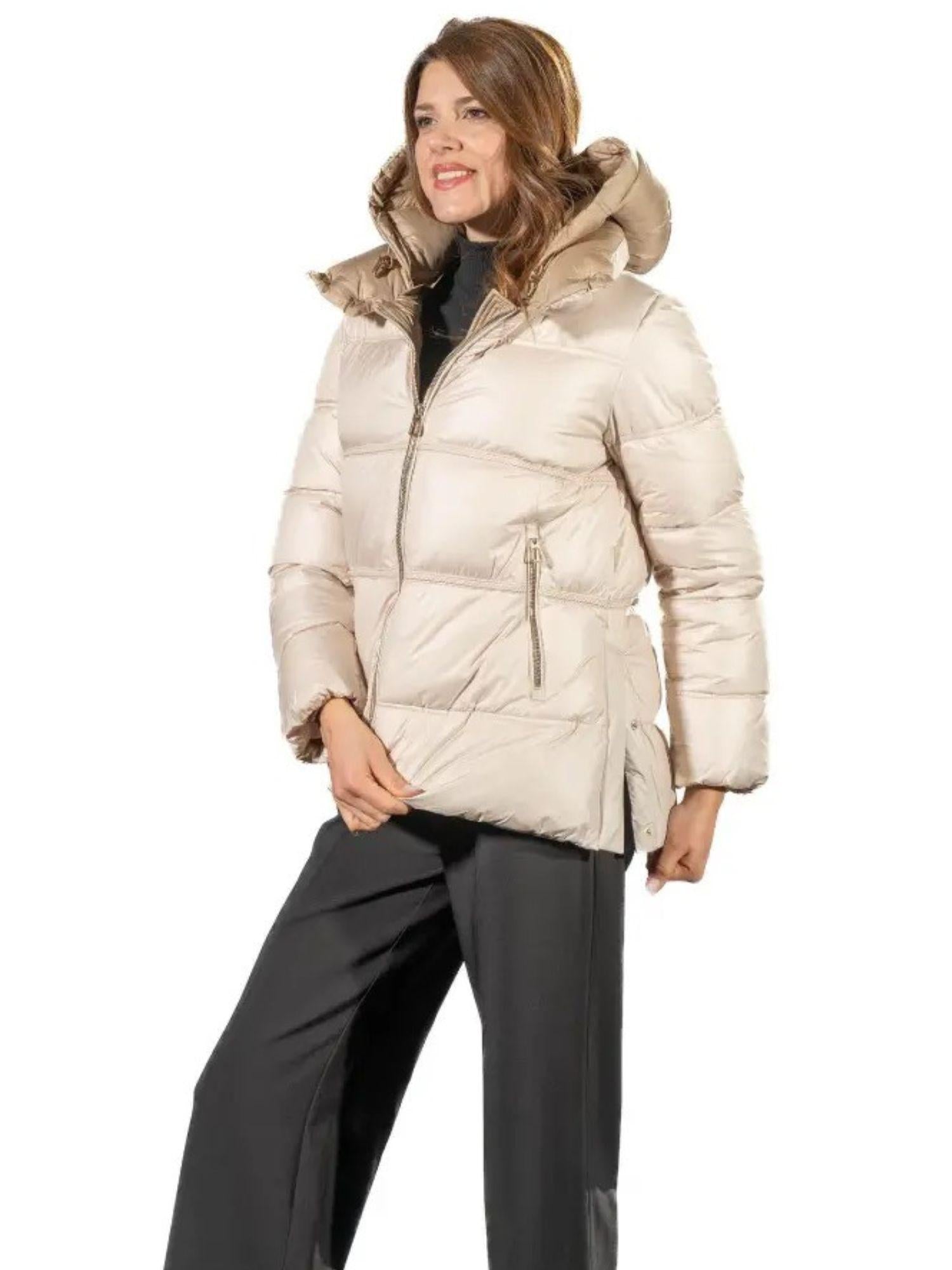 Satinette Giubbino Corto Donna Beige 013 ELENA 22 SATINETTE 