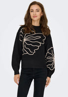 Jacqueline De Yong Pullover Donna Jella Nera 15344518 Black W. CEMENT JACQUELINE DE YONG 