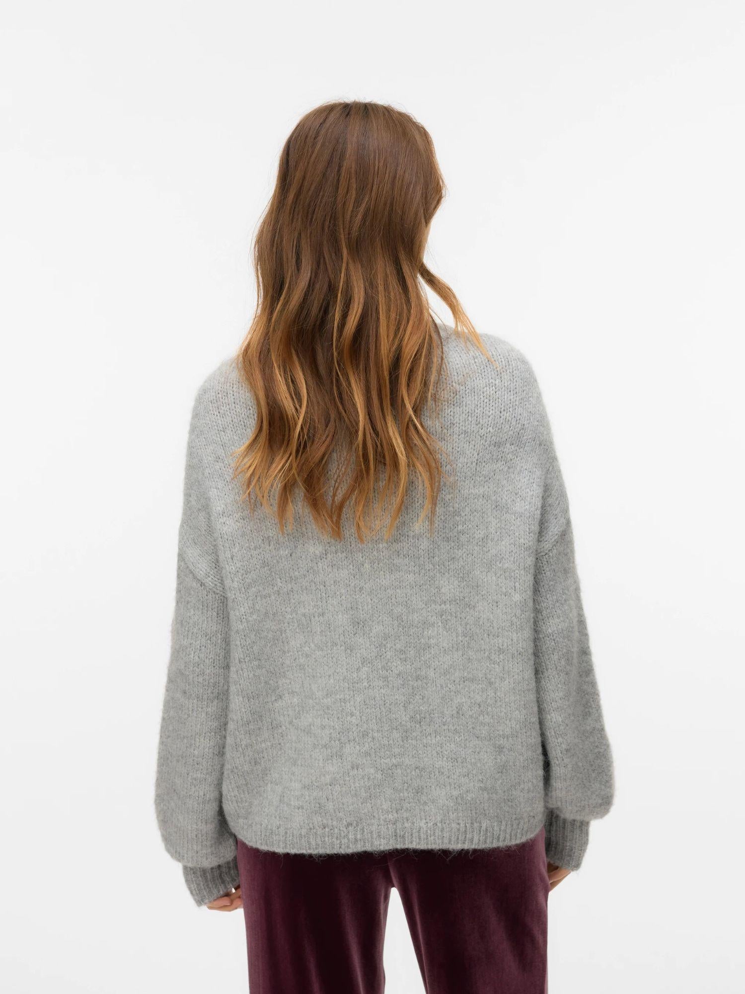 Vero Moda VMILINA Maglione Donna Light Grey Melange 10334866 Light Grey Melange VERO MODA 
