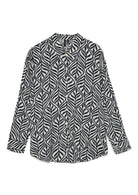 Vero Moda Camicia Donna Josie Grigio Betulla e Blu Stampa Bonnie 10341587 Birch Navy blazer bonnie VERO MODA 