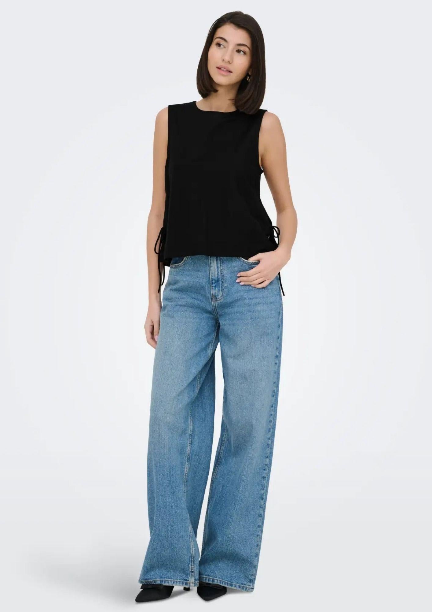 Jacqueline De Yong Top Donna Leslie Nero 15374333 Black JACQUELINE DE YONG 
