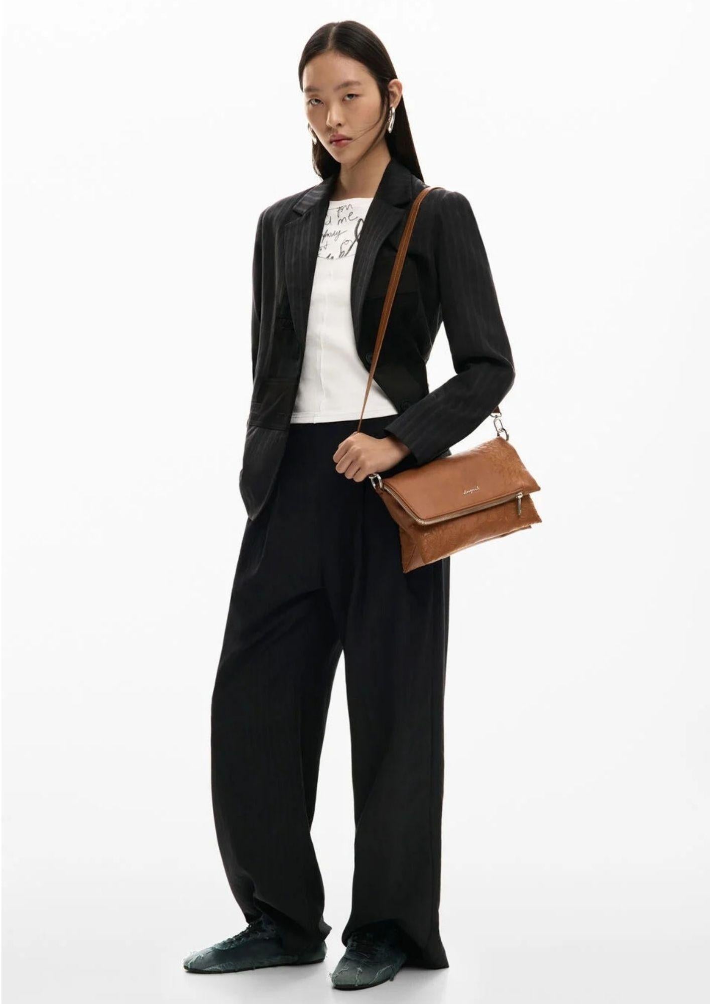 Desigual Borsa Donna Bag Sierra CAmel Murano Marrone 26SAXPB8 6011 DESIGUAL 